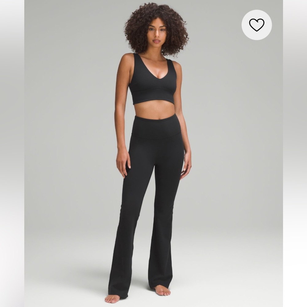 Lululemon- Like New- Reversible Align Longline Bra- Sz 12- Black on Both Sides